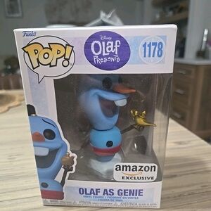 Funko Pop Disney Olaf as Genie Blue Figure #1178